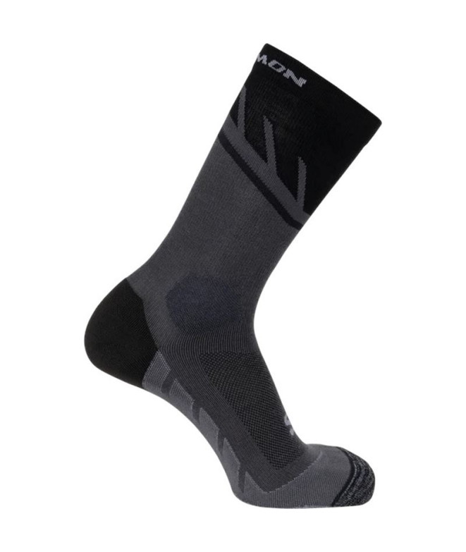 Meias de Running Salomon Speedcross Ankle-Black-Magnet-Quarry