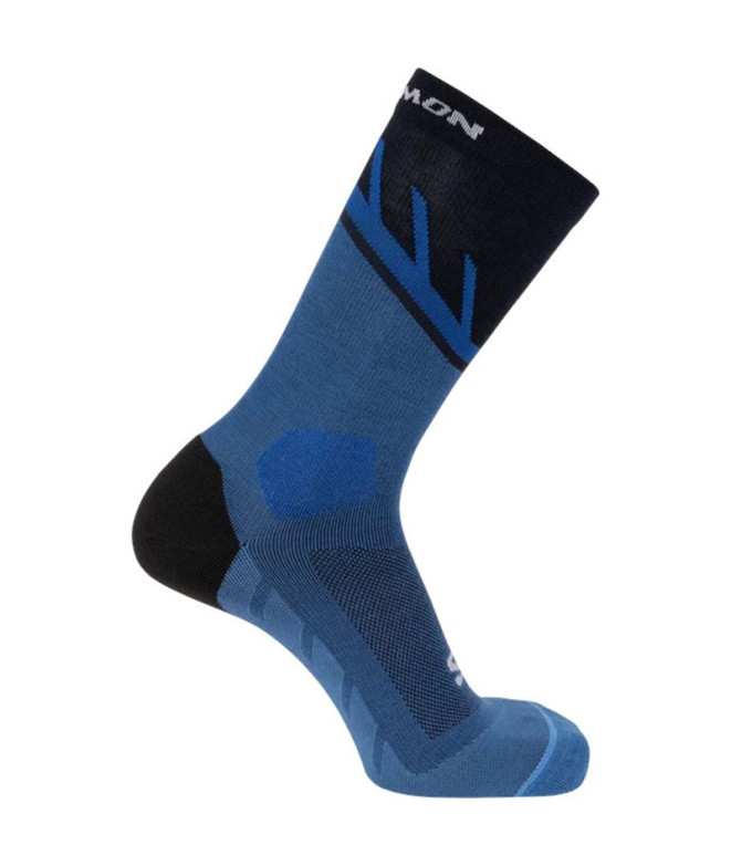 Chaussettes de Running Salomon Speedcross Ankle-Bleu français-Carbone-Ibiz