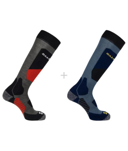 Calcetines de Ski y snow Salomon 2-Pack-Copen Blue-Beluga