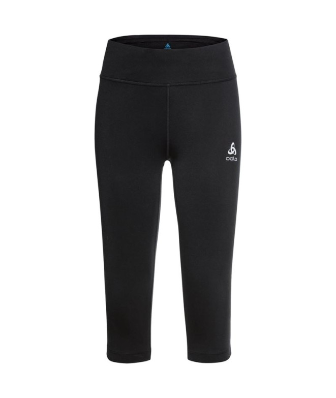 Leggings de Running Collant Odlo 3/4 Essential Femme Noir