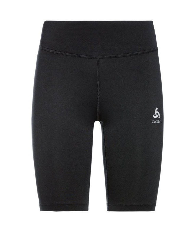 Leggings de Running Odlo Tights Short Essential Mulher Preto