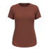 Camiseta de Running Odlo T-Shirt Crew Neck S/S Essential 365 Mujer Marrón