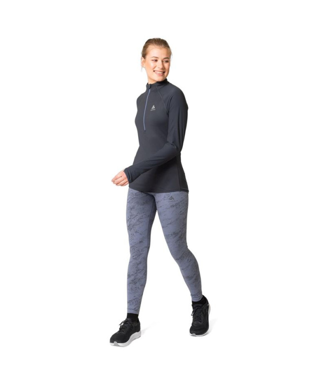 Camiseta de Trail Odlo 1/2 Zip Zeroweight Unisex