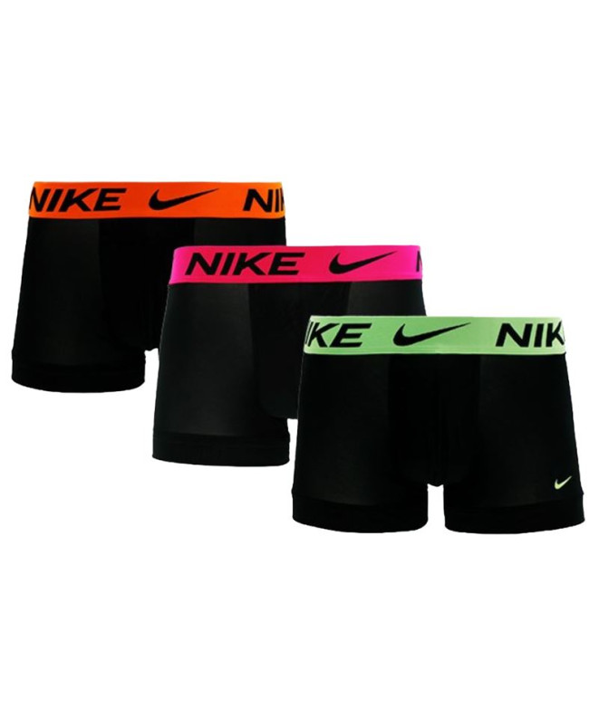 Cuecas Nike Tronco 3Pk Homem Blk/Frc Pnk Wb/Lm Blst Wb/Ttl Or Wb