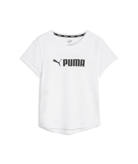 Camiseta de Fitness Puma Fit Logo Ultrab Mulher Branco