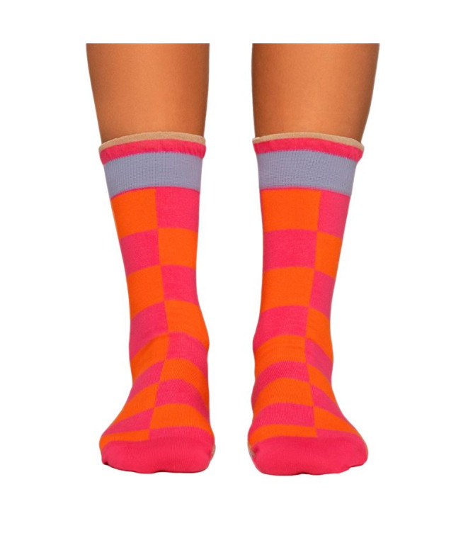 Chaussettes Jimmy Lion Camille Orange/Rose