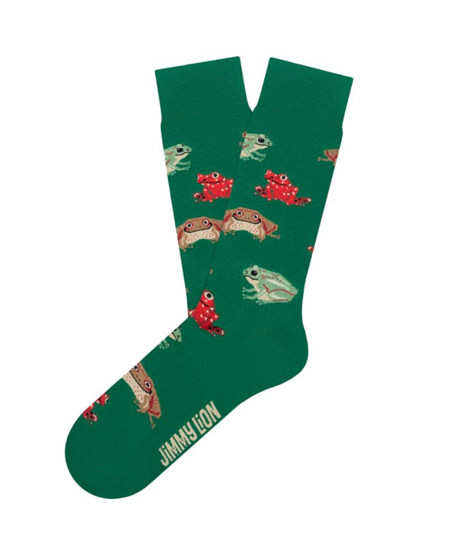Chaussettes Jimmy Lion Frogs Green