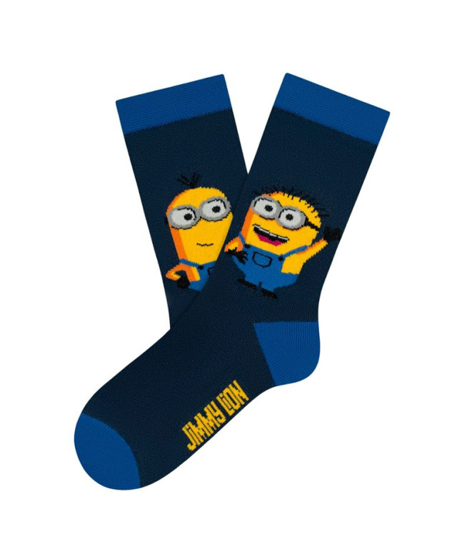 Calcetines Jimmy Lion Minions Hello Dark Blue