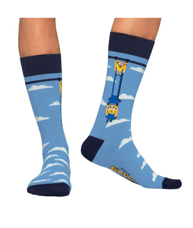 Meias Jimmy Lion Minions Sky Light Blue