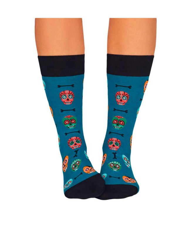 Chaussettes Jimmy Lion Skulls Acqua