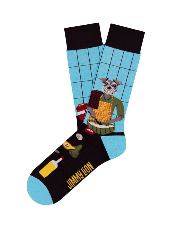 Meias Jimmy Lion The Chef Azul claro