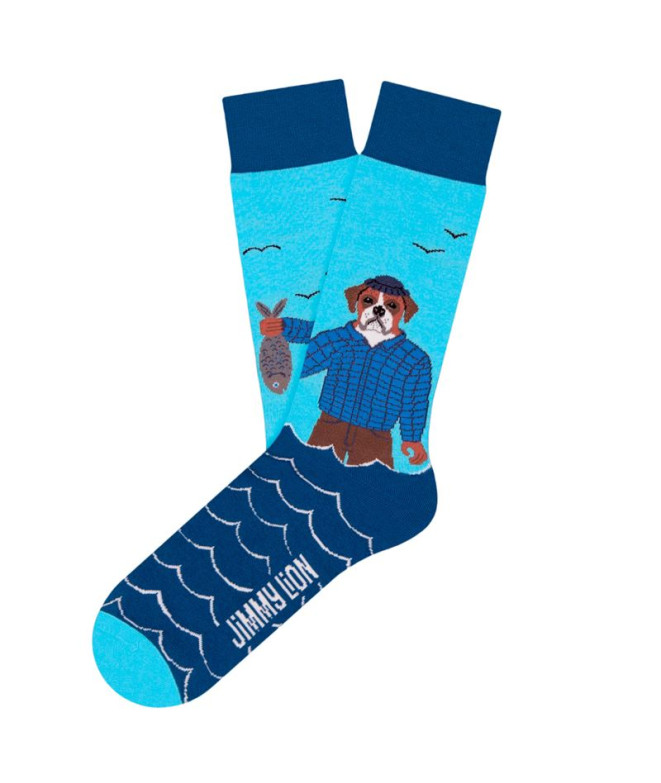Calcetines Jimmy Lion The Fisherman Blue