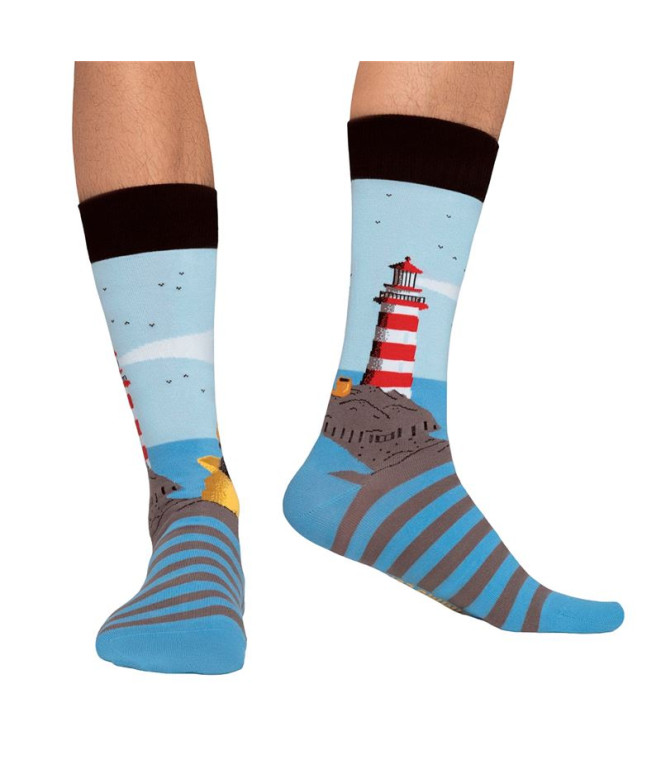 Calcetines Jimmy Lion The Lighthouse Guardian Light Blue