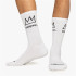 Meias Jimmy Lion Athletic Basquiat Crown Branco