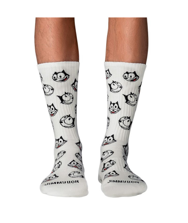 Calcetines Jimmy Lion Athletic Felix Smile White