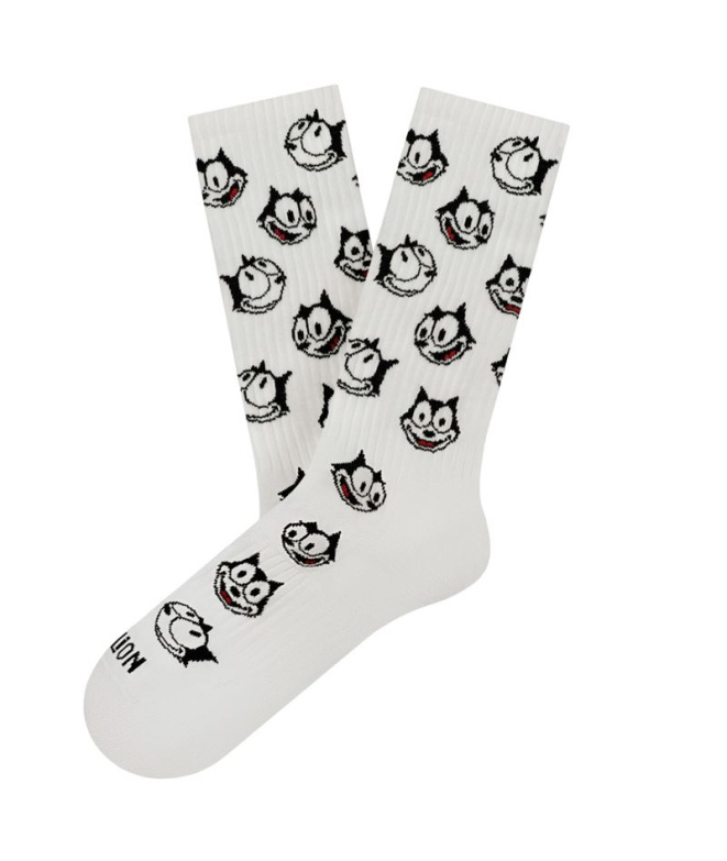 Calcetines Jimmy Lion Athletic Felix Smile White