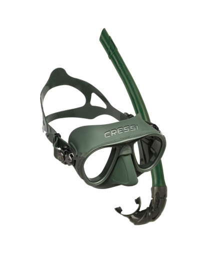 Máscara de snorkel Cressi Kit Calibro + Corsica Verde Máscara de snorkel Cressi Kit Calibro + Corsica Verde