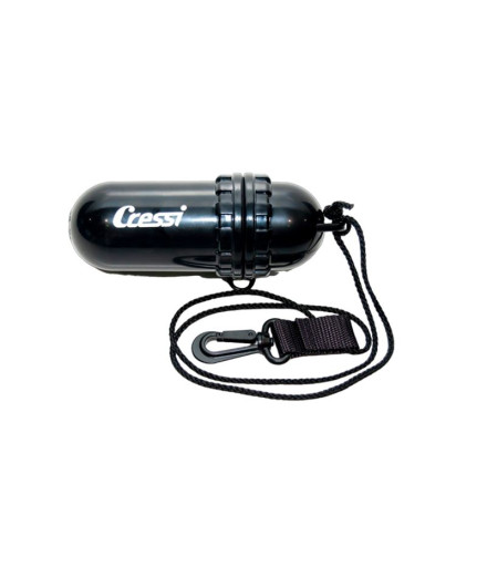 Huevo estanco de mergulho Cressi 15,5x5.5 cm Preto