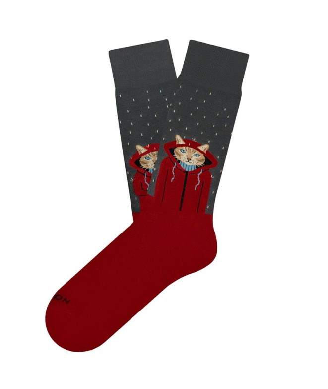 Chaussettes Jimmy Lion Raining Cat Grey