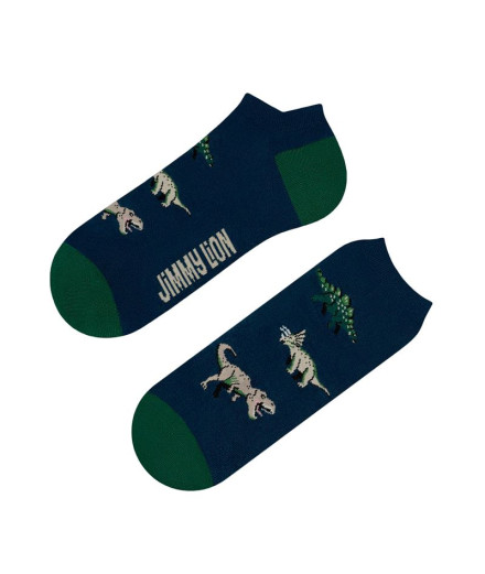Calcetines Jimmy Lion Jurassic Dinos No Show Blue