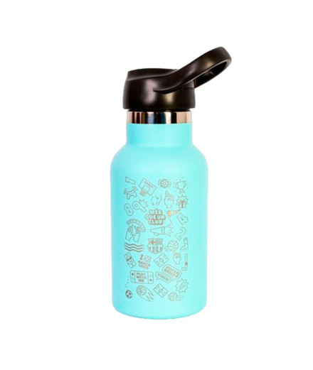 Garrafa Termo Tampão Runbott FC Barcelona - Motifs 350Ml...