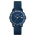 Relógio agulhas Caixa 3 . alumínio semi-fosco azul marinho 36mm