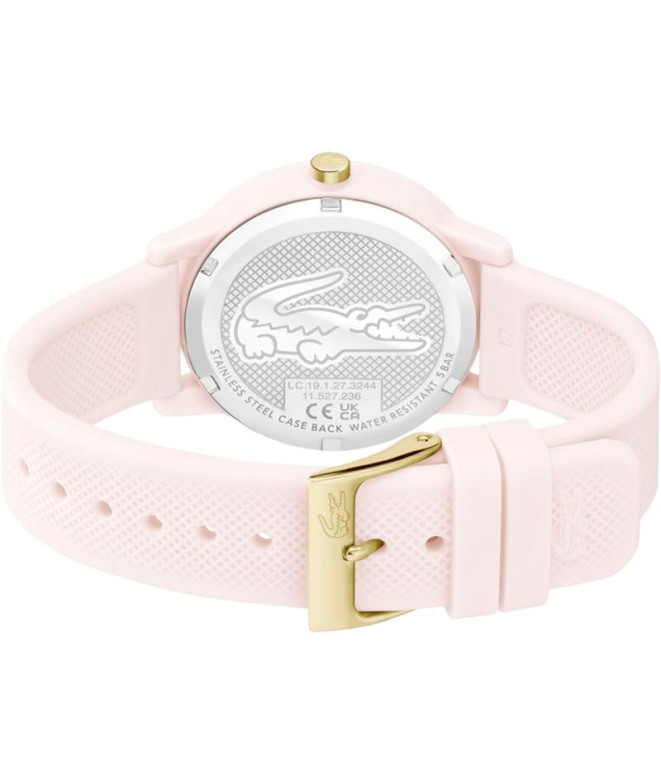 Reloj Lacoste 3 agujas Caja de TR90 blanca de 36mm