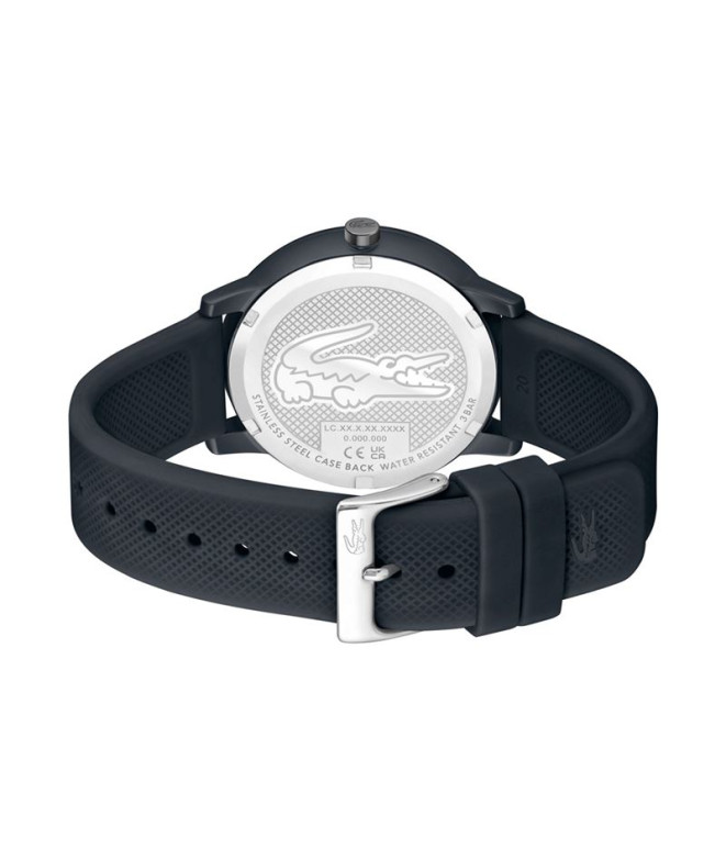 Reloj 3 agujas, caja de aluminio negra semi...