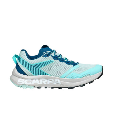 Sapatilhas Trail de Scarpa Spin Planet Aqua-Nile Blue Mulher