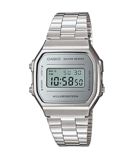 Montre Casio A168WEM-7EF Face au miroir Montre Casio A168WEM-7EF Face au miroir