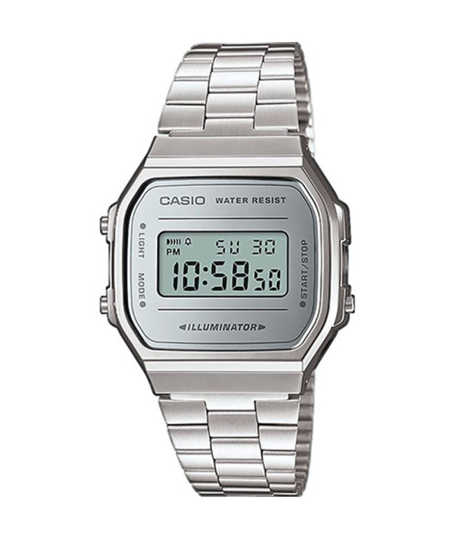 Montre Casio A168WEM-7EF Face au miroir