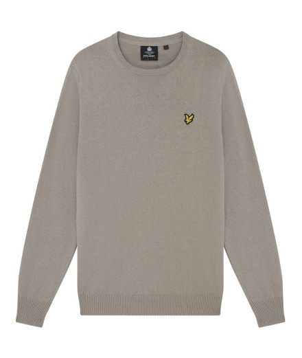 Sweat Lyle&Scott V1-Collier ras du cou Beige Homme