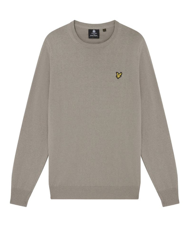 Sweat Lyle&Scott V1-Collier ras du cou Beige Homme