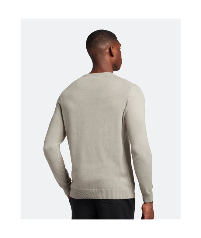 Moletom Lyle&Scott V1-Crew Neck Bege Homem
