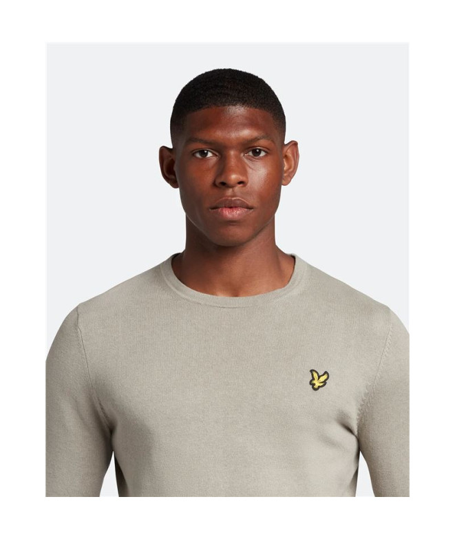 Sudadera Lyle&Scott V1-Crew Neck Beige Hombre