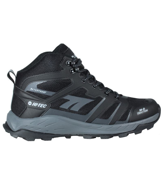 Botas de Montagne Hi-Tec Toubkal Mid Waterproof Noir/Charcoal/Gris Homme