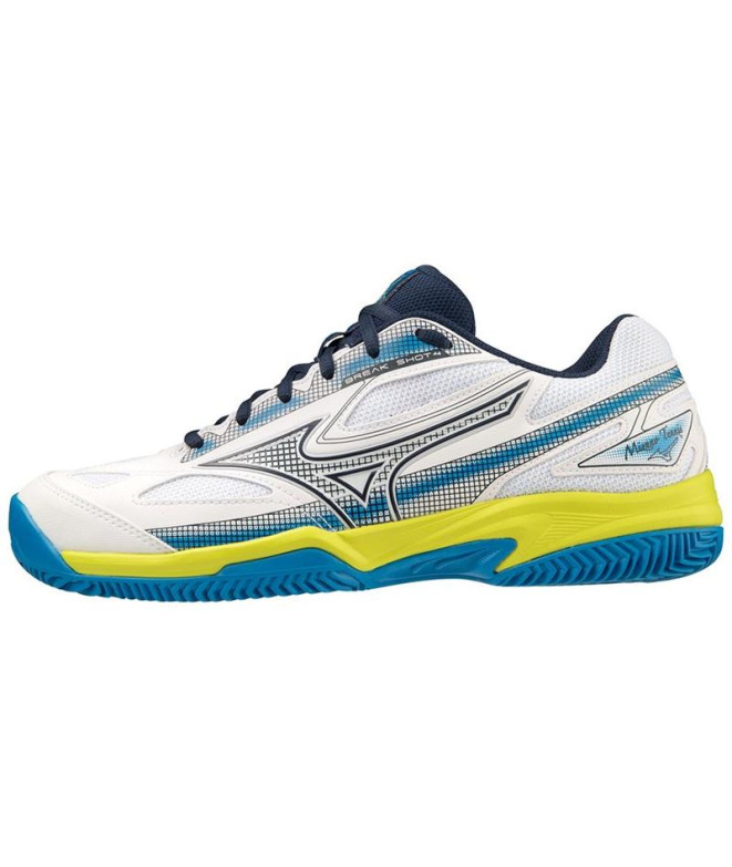 Sapatilhas de Pádel Mizuno Break Shot 4 CC Branco Homem