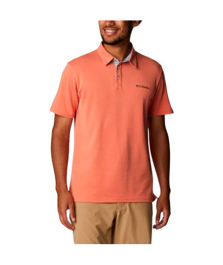 Polo Montagne de Columbia Nelson Point™ Orange Homme