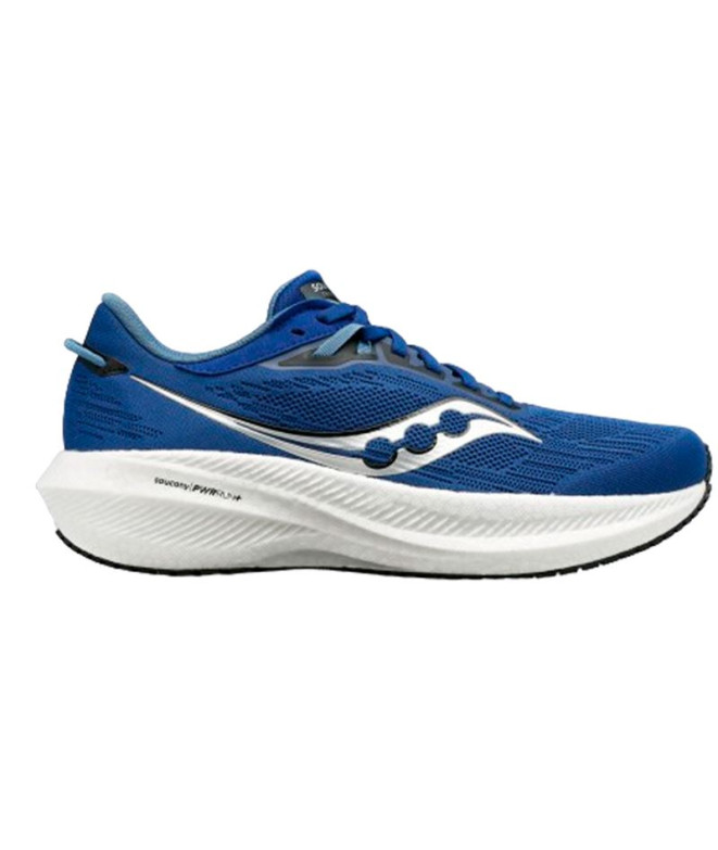 Chaussures de Running Saucony Triumph 21 Cobalt/Argent Homme