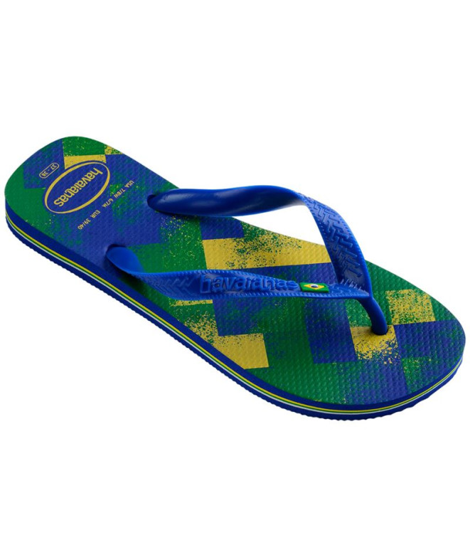 Chinelos Havaianas Brasil Fresh Homem Azul marinho