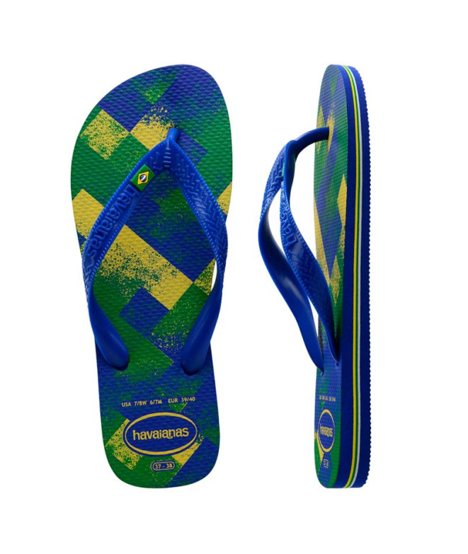 Chinelos Havaianas Brasil Fresh Homem Azul marinho