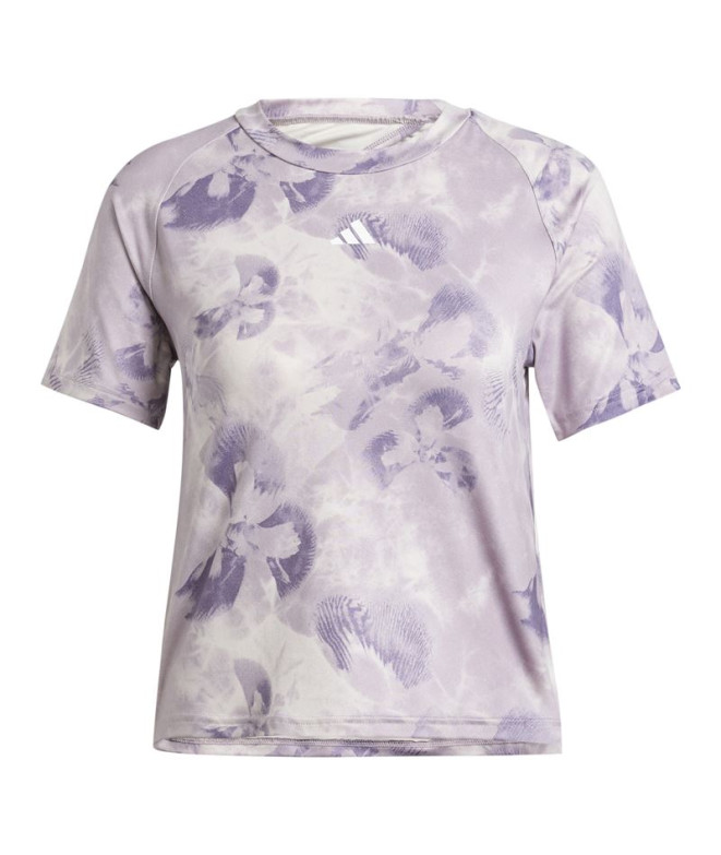 Camiseta por Fitness adidas Essentials Aop Flower Mulher Mamasi