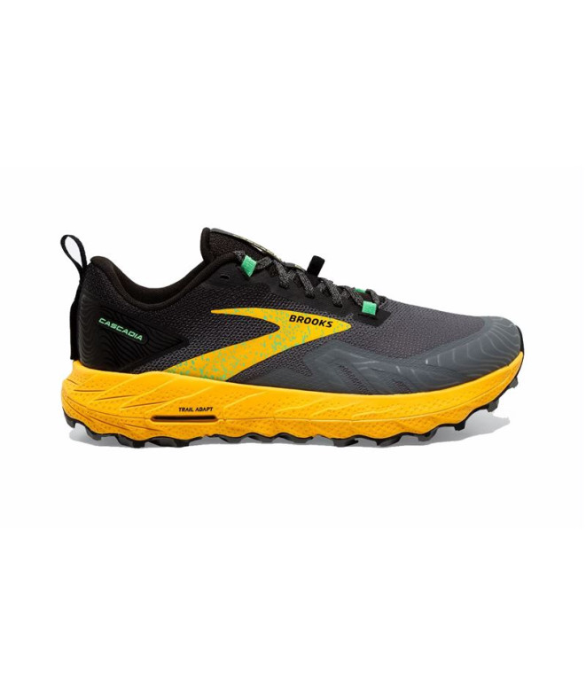 Chaussures de Trail Brooks Cascadia 17 Homme Lemon Chrome/Sedona Sage