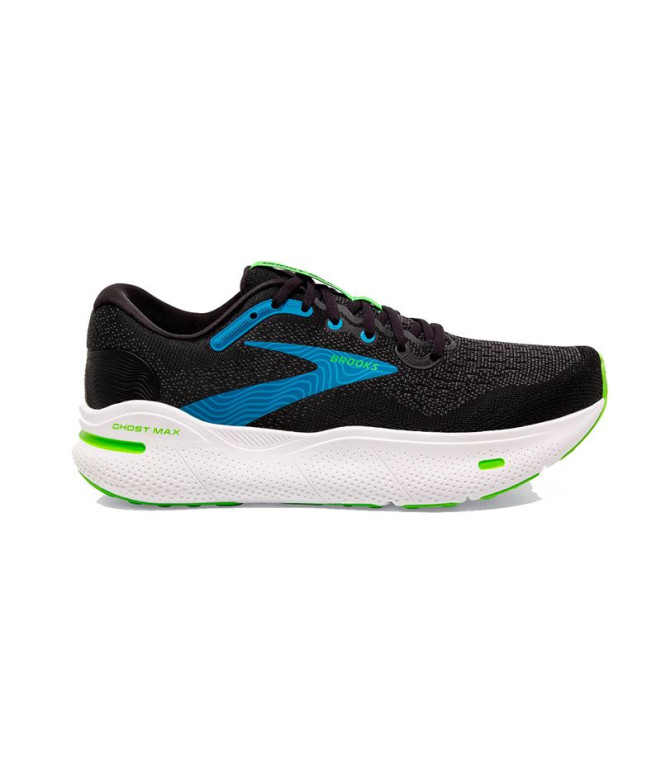 Chaussures de Running Brooks Ghost Max Homme Noir/Bleu atomique/Jasmin