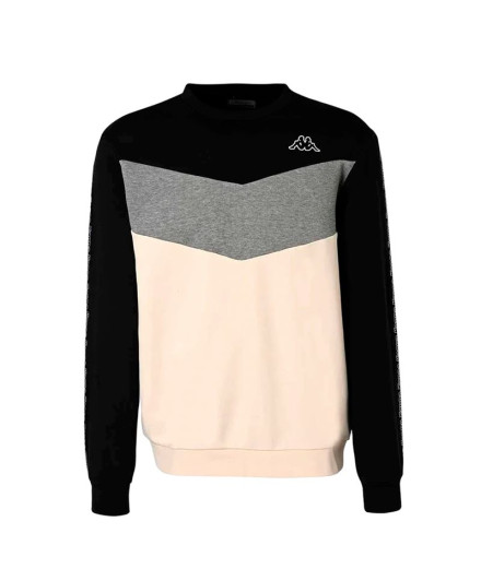Moletom Kappa Idisson Active Man Homem Preto/Branco...