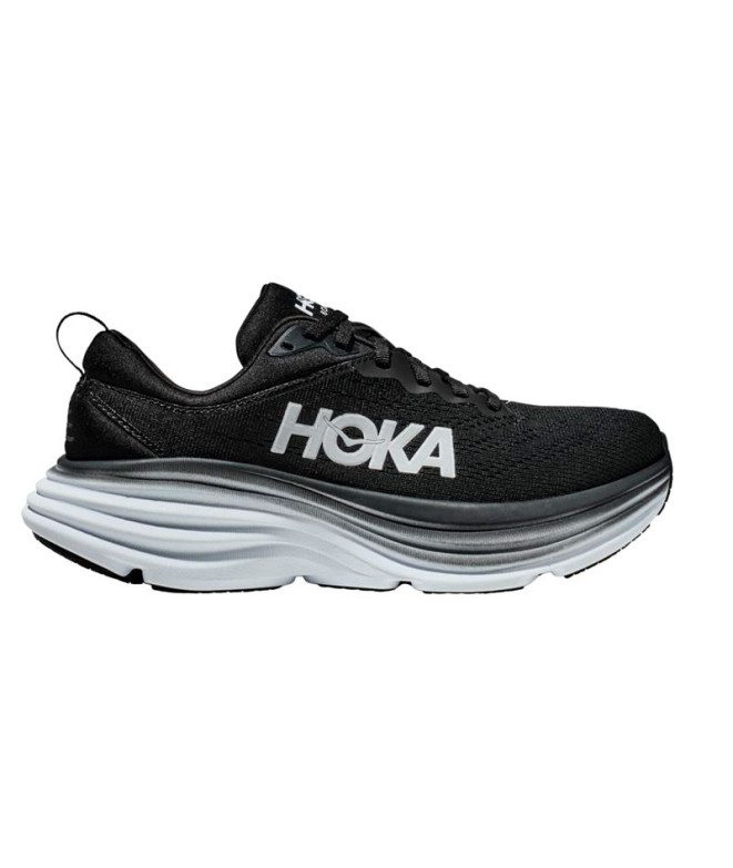 Chaussures de running Hoka Bondi 8 Noir/Blanc