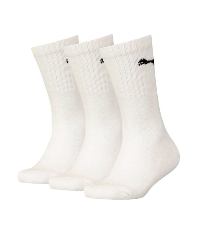 Calcetines Puma Crew 3P Infantil Blanco