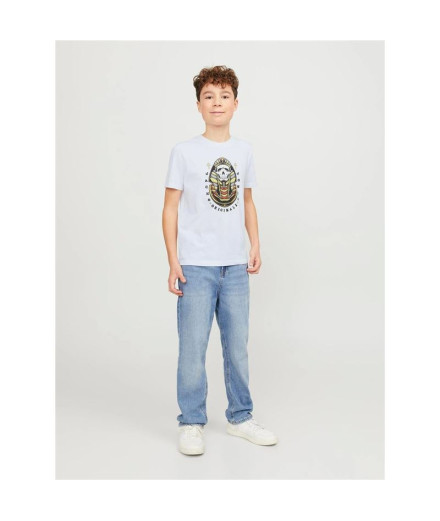 T-shirt Enfant Jack & Jones Jorheavens Crew Neck Blanc 2