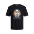 Camiseta Infantil Jack & Jones Jorheavens Neck Preto