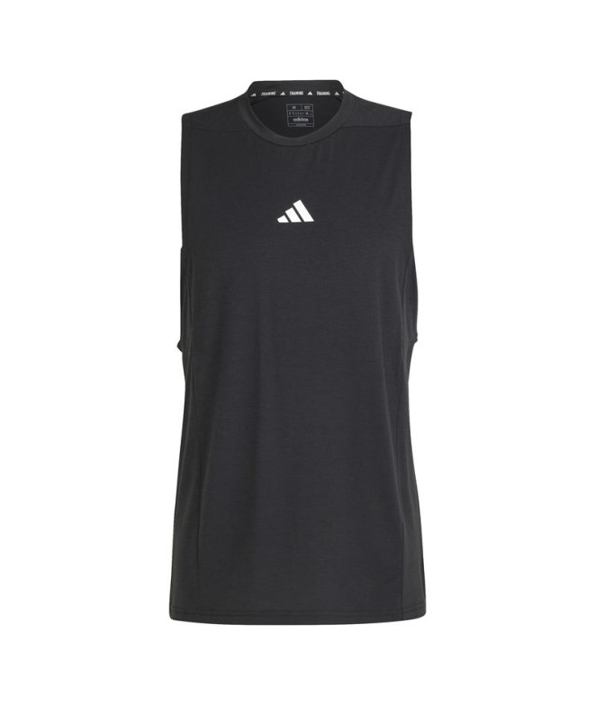 Camiseta Fitness adidas Homem by Essentials D4T Tank Preto